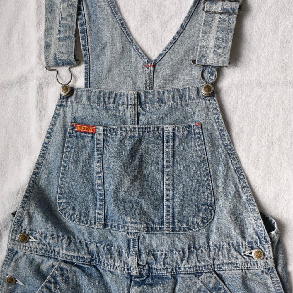 Vintage short jean overalls